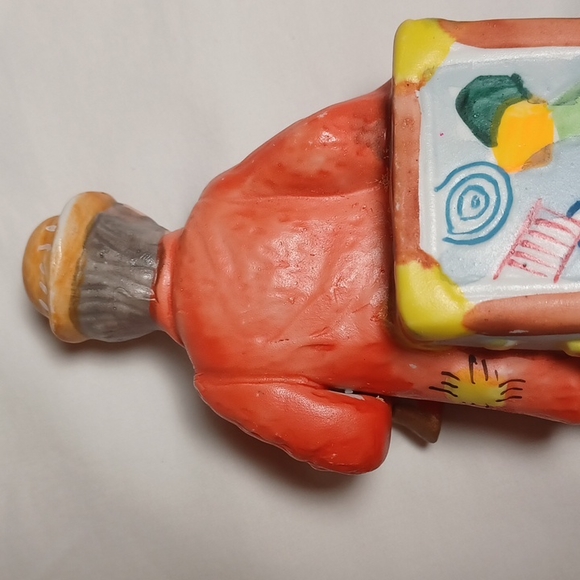 1984 Flambro Sad Clown with Trumpet and Traveler Trunk - Picture 5 of 9